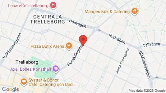 Lägenheter till salu i Trelleborg - kort over placeringen