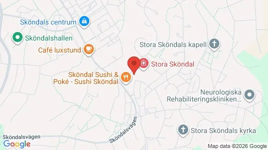 Bostadsrätter till salu i Söderort - kort over placeringen
