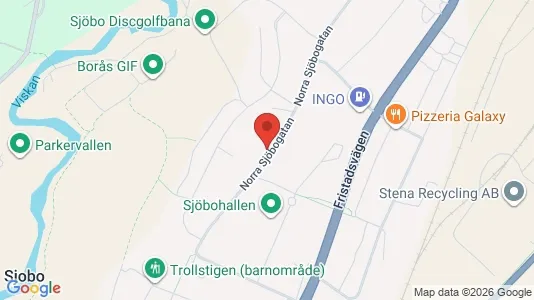 Lägenheter till salu i Borås - kort over placeringen