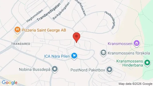 Lägenheter till salu i Borås - kort over placeringen