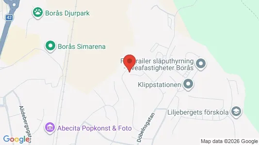 Lägenheter till salu i Borås - kort over placeringen