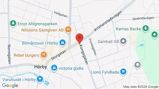 Lägenheter att hyra i Hörby - Bild från Google Street View