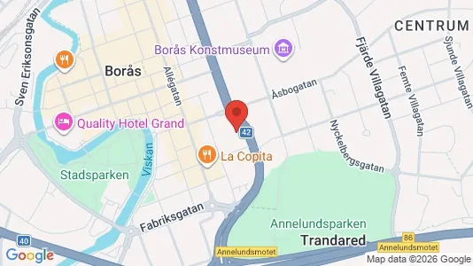 Lägenheter till salu i Borås - kort over placeringen