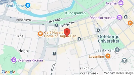 Lägenheter till salu i Göteborg Centrum - kort over placeringen