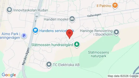Lägenheter till salu i Haninge - kort over placeringen