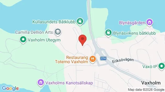 Lägenheter till salu i Vaxholm - kort over placeringen