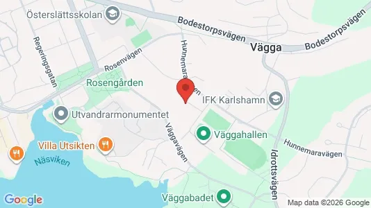 Bostadsrätter till salu i Karlshamn - kort over placeringen