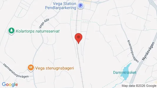 Bostadsrätter till salu i Haninge - kort over placeringen