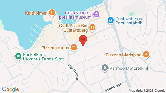 Lägenheter till salu i Värmdö - kort over placeringen