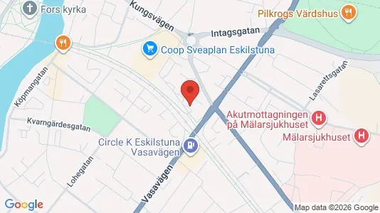 Bostadsrätter till salu i Eskilstuna - kort over placeringen
