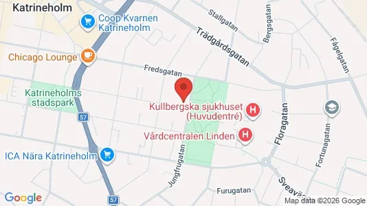 Bostadsrätter till salu i Katrineholm - kort over placeringen