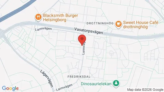 Bostadsrätter till salu i Helsingborg - kort over placeringen
