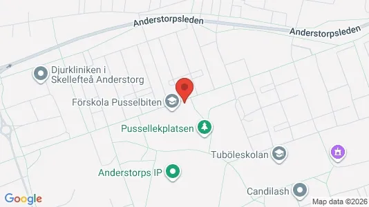 Lägenheter till salu i Sorsele - kort over placeringen