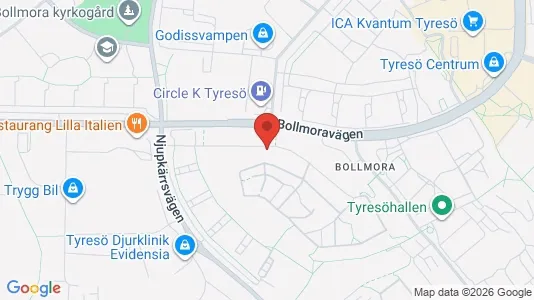 Lägenheter att hyra i Tyresö - Bild från Google Street View