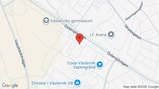 Bostadsrätter till salu i Västervik - Bild från Google Street View