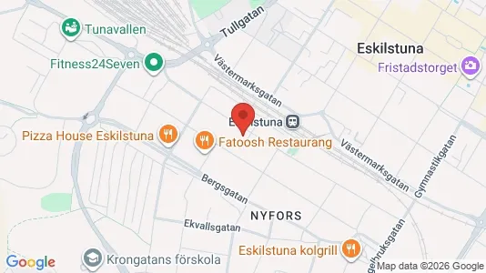 Lägenheter att hyra i Eskilstuna - kort over placeringen
