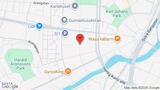 Lägenheter till salu i Örebro - kort over placeringen