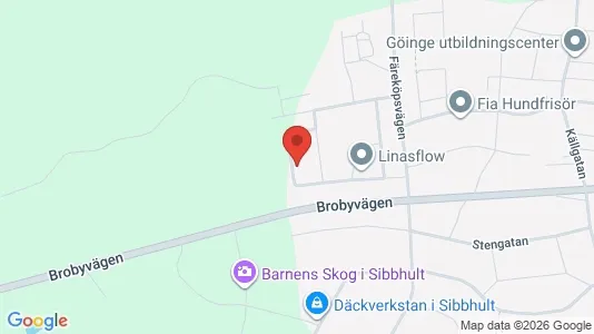 Lägenheter att hyra i Östra Göinge - kort over placeringen