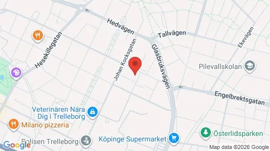 Bostadsrätter till salu i Trelleborg - kort over placeringen