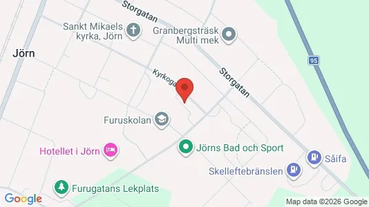 Lägenheter att hyra i Skellefteå - kort over placeringen