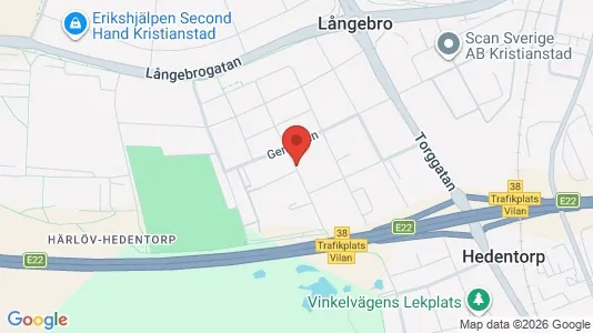 Lägenheter att hyra i Kristianstad - Bild från Google Street View