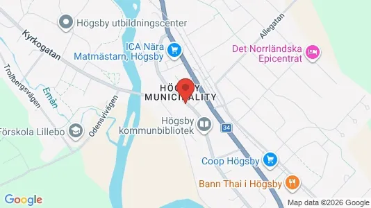 Lägenheter att hyra i Högsby - Bild från Google Street View