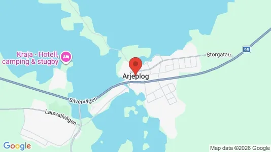 Tomter till salu i Arjeplog - Bild från Google Street View