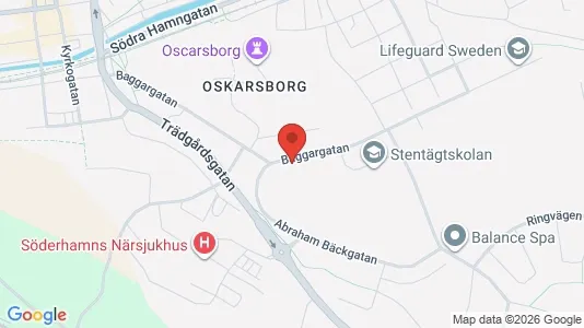 Bostadsrätter till salu i Söderhamn - kort over placeringen