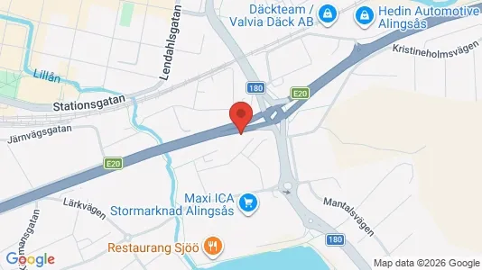 Lägenheter till salu i Alingsås - kort over placeringen