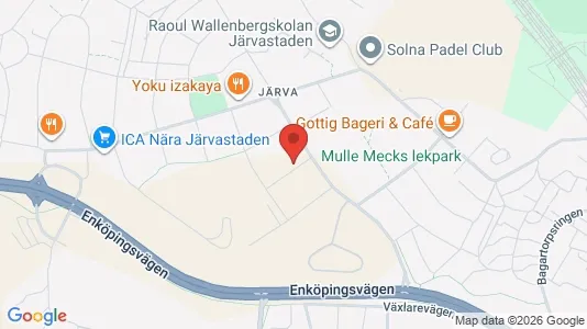 Lägenheter till salu i Solna - kort over placeringen