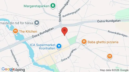 Bostadsrätter till salu i Nyköping - kort over placeringen