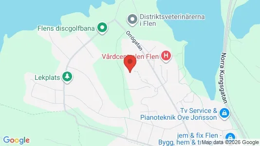 Lägenheter att hyra i Flen - kort over placeringen