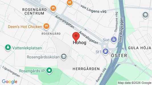 Lägenheter att hyra i Rosengård - kort over placeringen
