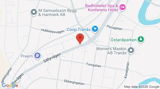 Lägenheter att hyra i Tranås - kort over placeringen