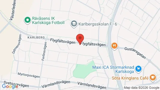 Bostadsrätter till salu i Karlskoga - kort over placeringen