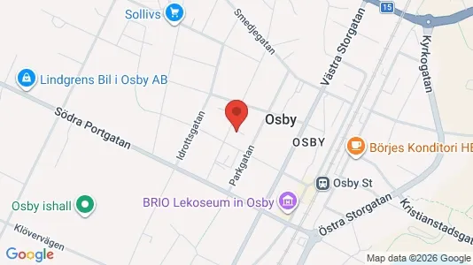 Bostadsrätter till salu i Osby - Bild från Google Street View