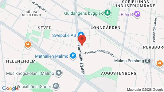 Lägenheter till salu i Malmö Centrum - kort over placeringen