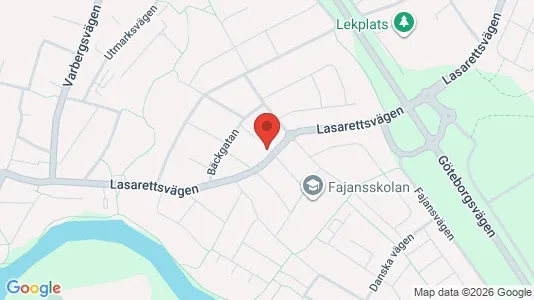 Lägenheter till salu i Falkenberg - kort over placeringen