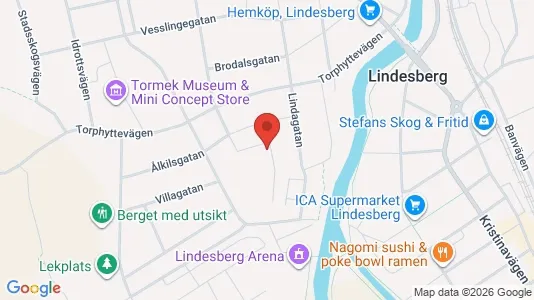 Lägenheter till salu i Lindesberg - kort over placeringen