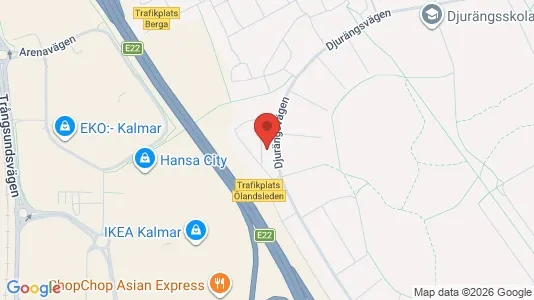 Lägenheter till salu i Kalmar - kort over placeringen