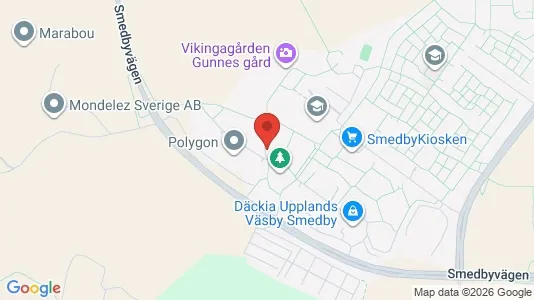 Bostadsrätter till salu i Upplands Väsby - kort over placeringen