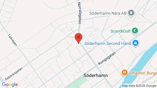 Bostadsrätter till salu i Söderhamn - kort over placeringen
