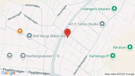 Bostadsrätter till salu i Karlskoga - kort over placeringen