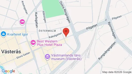 Lägenheter till salu i Västerås - kort over placeringen