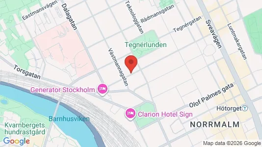 Bostadsrätter till salu i Stockholm Innerstad - kort over placeringen