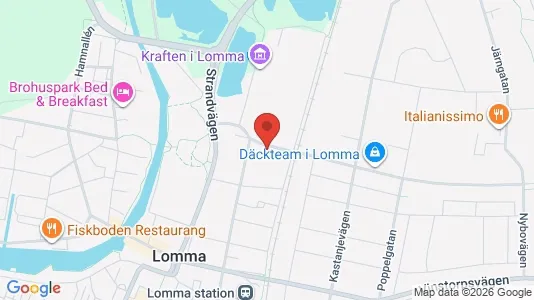 Bostadsrätter till salu i Lomma - kort over placeringen