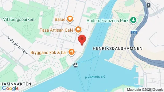 Bostadsrätter till salu i Södermalm - kort over placeringen