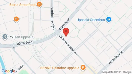 Lägenheter till salu i Uppsala - kort over placeringen