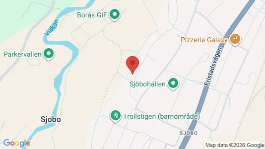 Bostadsrätter till salu i Borås - kort over placeringen