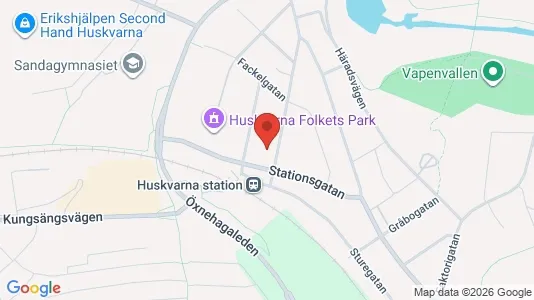Bostadsrätter till salu i Jönköping - kort over placeringen